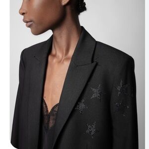 Zadig & Voltaire Blazer Black Size 6